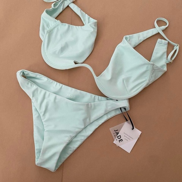 nwot Jade swim bikini set in mist matte - Picture 1 of 7